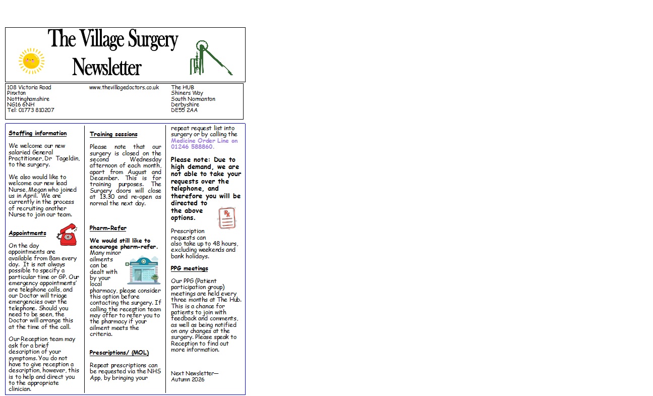 June Newsletter June Newsletter